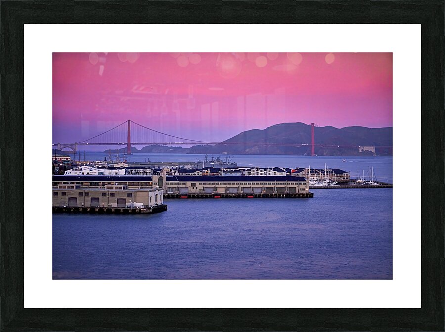 San Francisco Golden Gate Pier Sunrise Picture Frame print