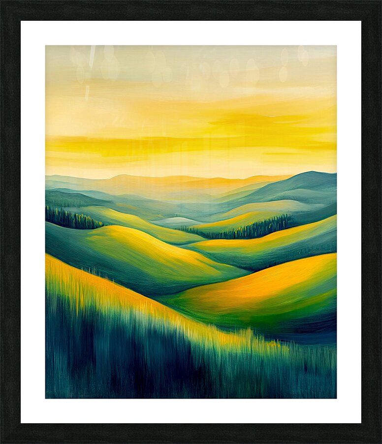 Golden Light Picture Frame print