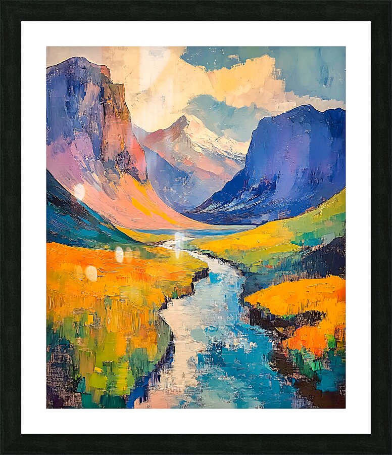 Mountain Pass Picture Frame print