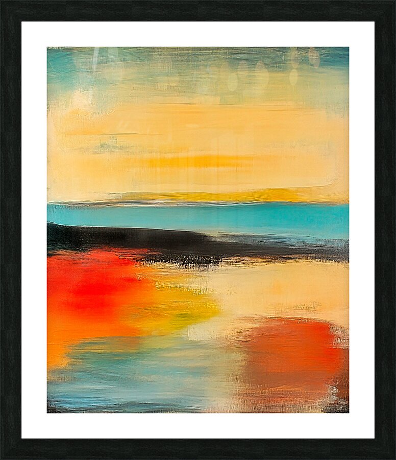 Abstract Land and Sea Picture Frame print