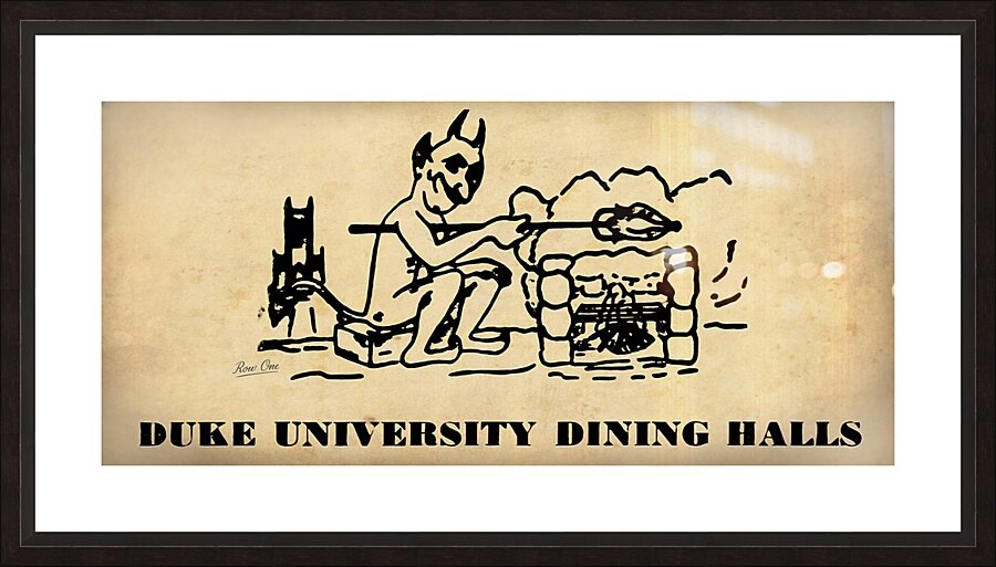 Duke University Dining Halls Picture Frame print