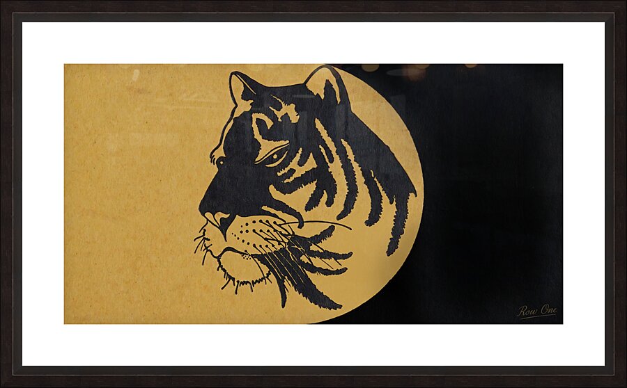 1930s Tiger Art Picture Frame print