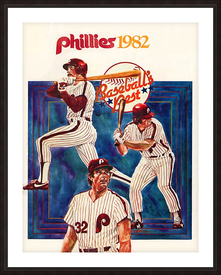 1982 Philadelphia Phillies Art Picture Frame print