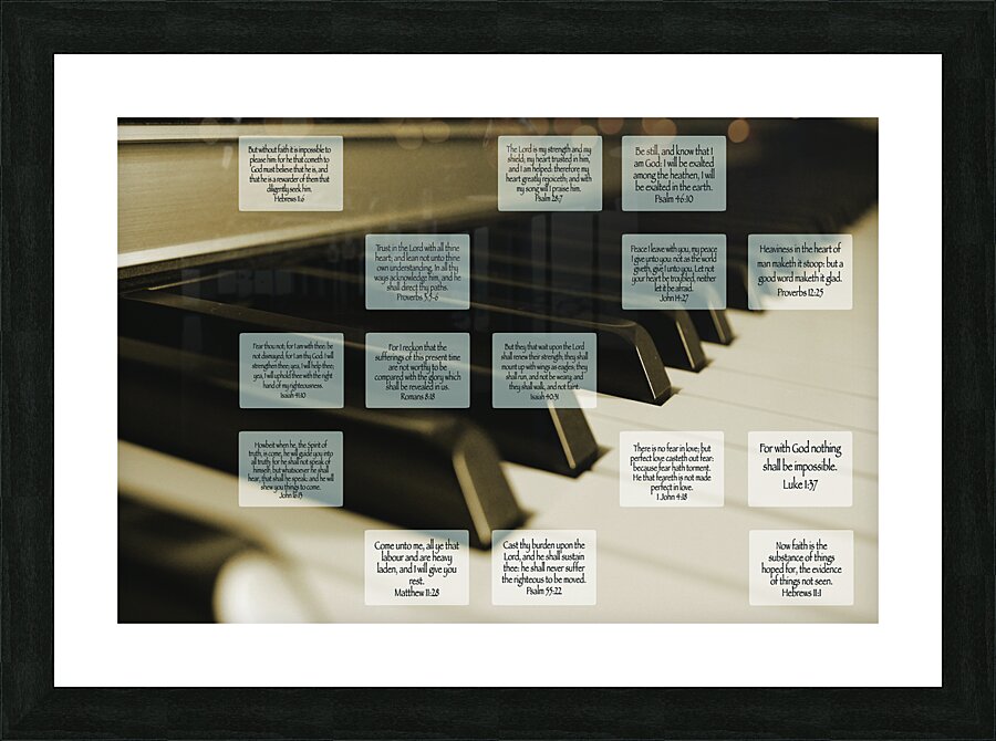 MNW13-PIANO Picture Frame print