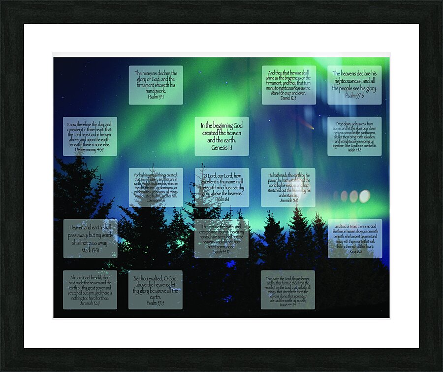MNW14-AURORA Picture Frame print