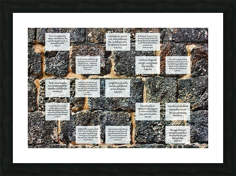 MNW18-STONEWALL Picture Frame print