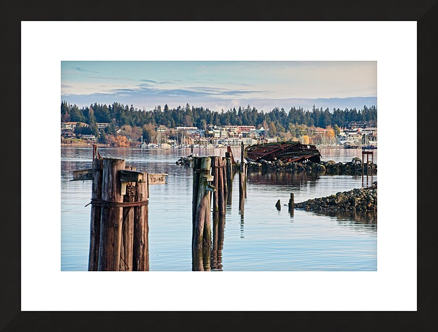 Royston Ship Wrecks Picture Frame print