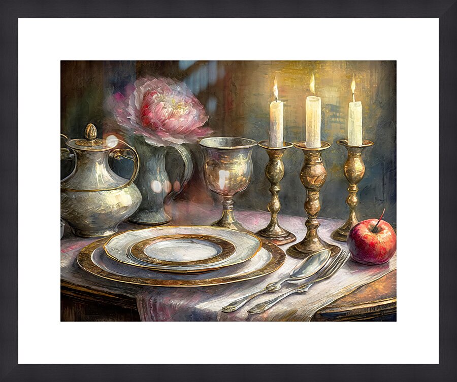 Special Dinner for One Picture Frame print