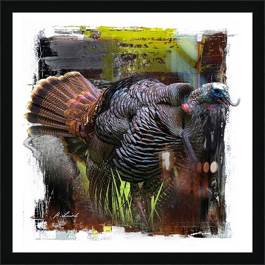 Double Gobble Picture Frame print