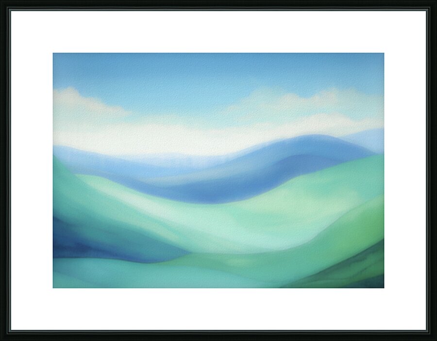 Rolling Hills and the Sky Picture Frame print