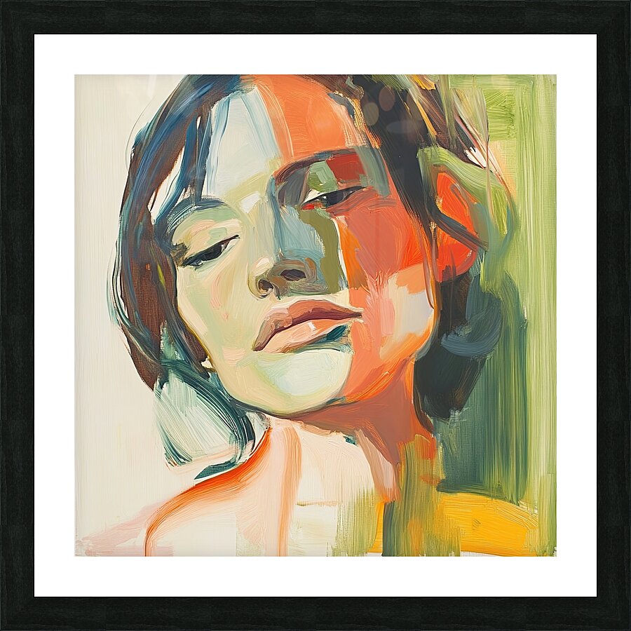 Contemplative Gaze Y59H2N 57 Picture Frame print