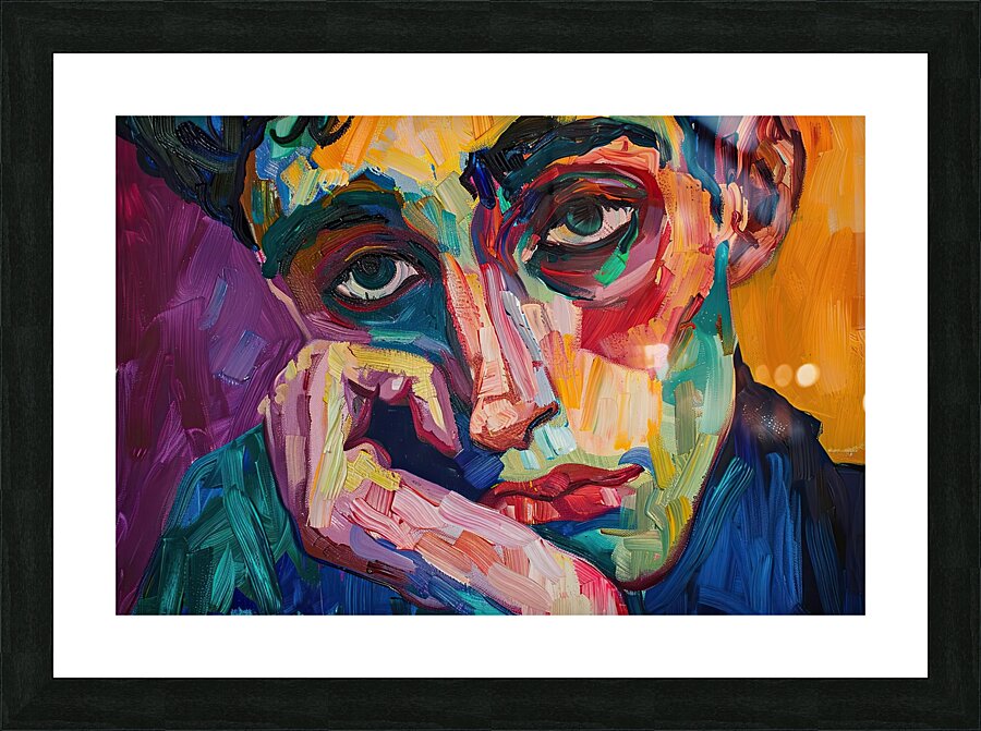 Contemplative Gaze Y59H2N 62 Picture Frame print