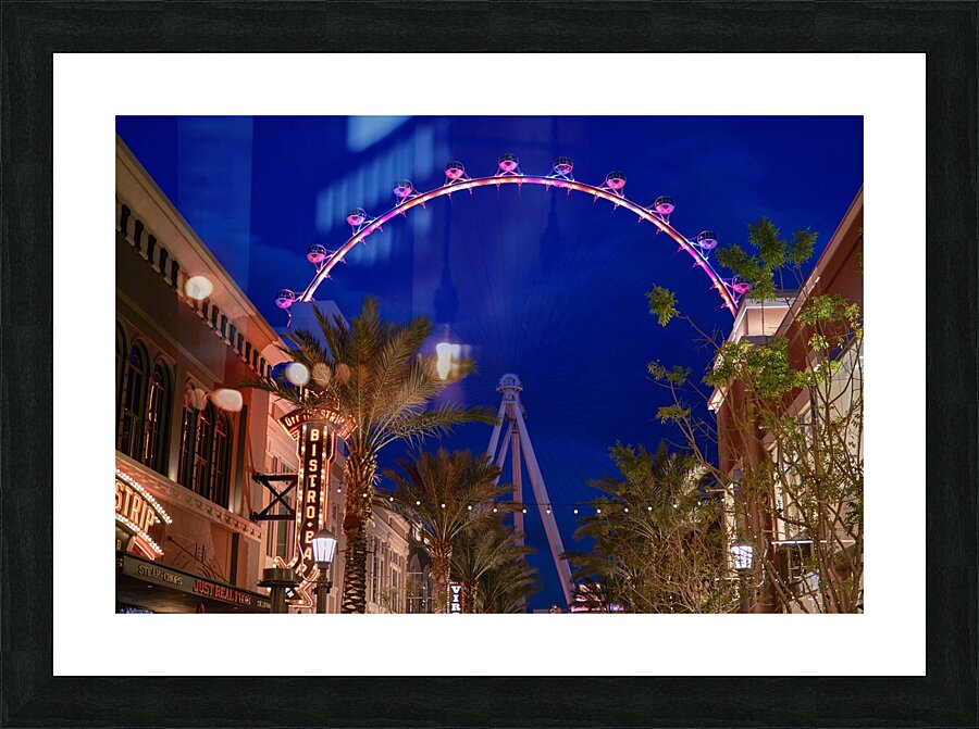 Blue Hour Las Vegas High Roller Picture Frame print