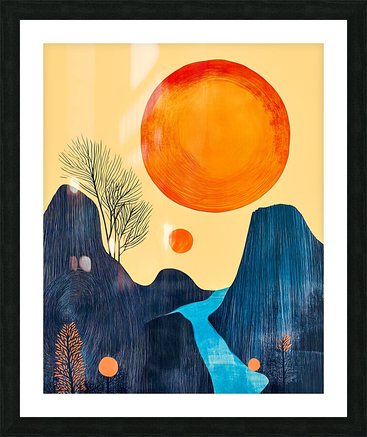 Undulating Picture Frame print