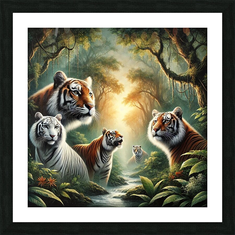 Tiger is one of the strongest and fastest predators Picture Frame print