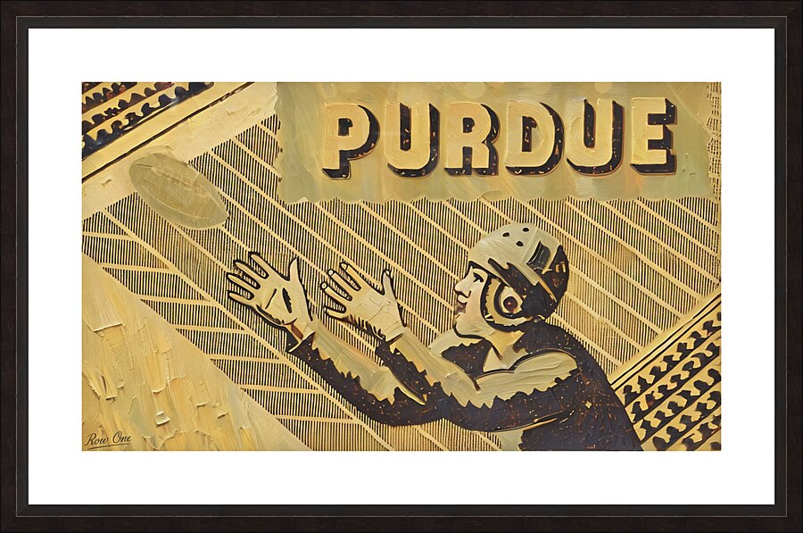 1948 Purdue Football Ticket Remix Wall Art Picture Frame print