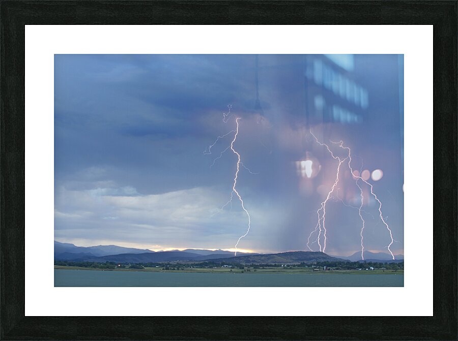 Colorado Rocky Mountains Foothills Lightning Strikes 2 Picture Frame print
