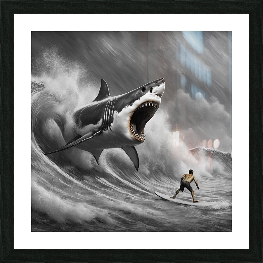 OUT OF NOWHERE.  SELECTIVE COLOR  2 Picture Frame print