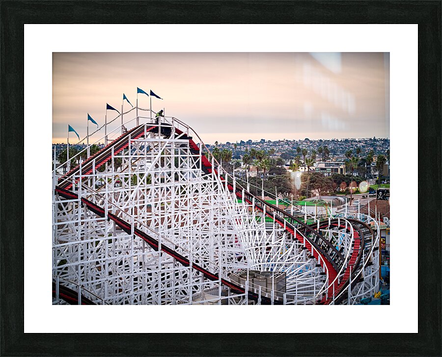 View From a Lift Hill Picture Frame print