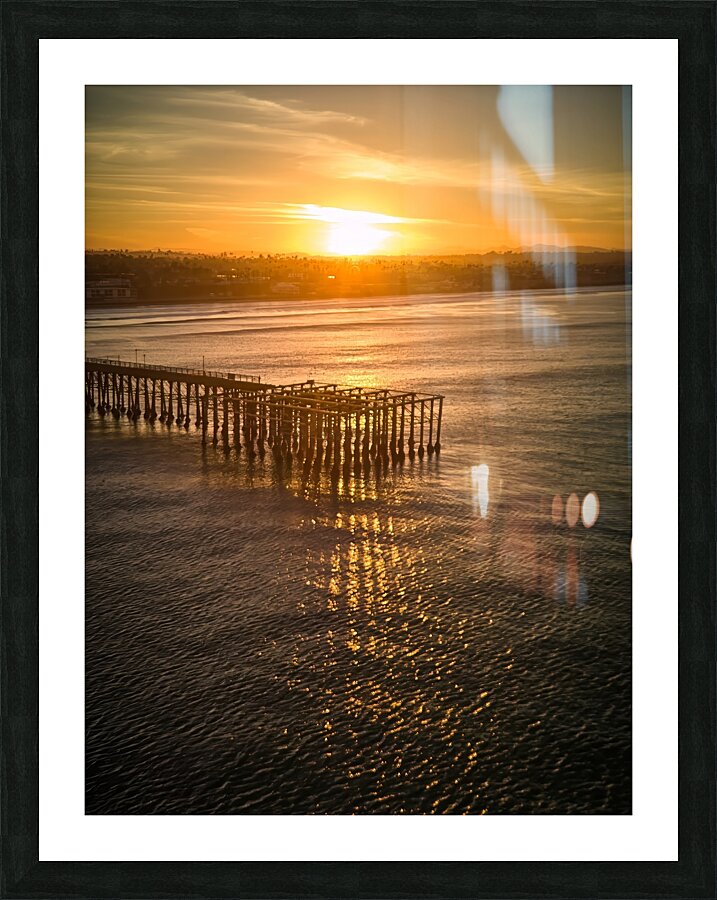 Oceanside Pier Ready For Rebuilding Picture Frame print