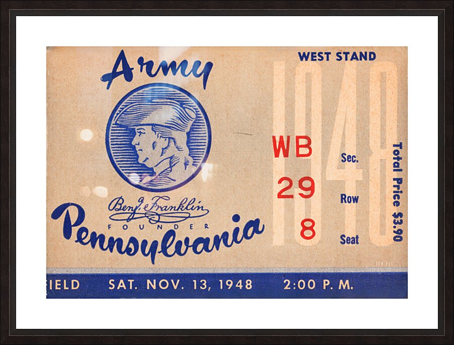 1948 Army Cadets at Penn Quakers Picture Frame print