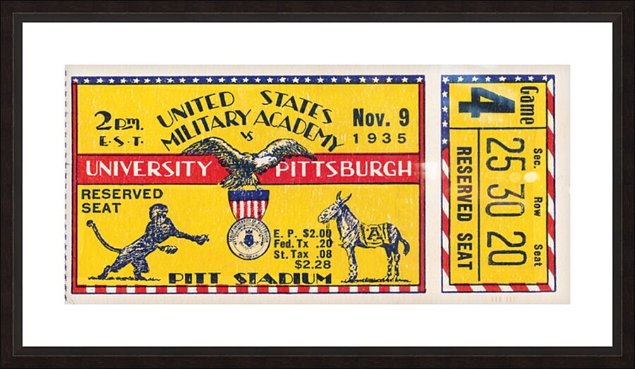 1935 Army Cadets at Pitt Panthers Picture Frame print
