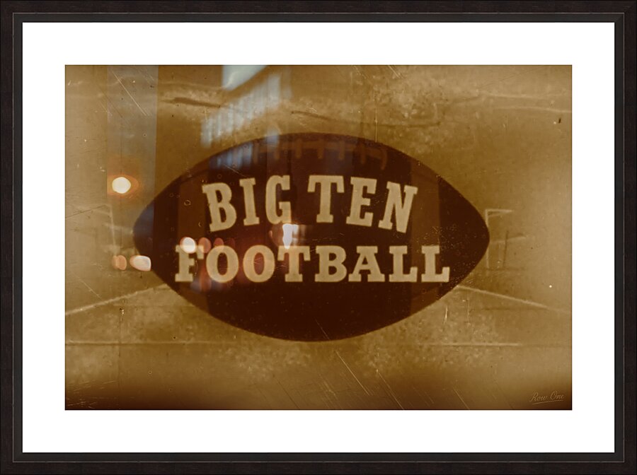 1960s Big Ten Football Art Picture Frame print
