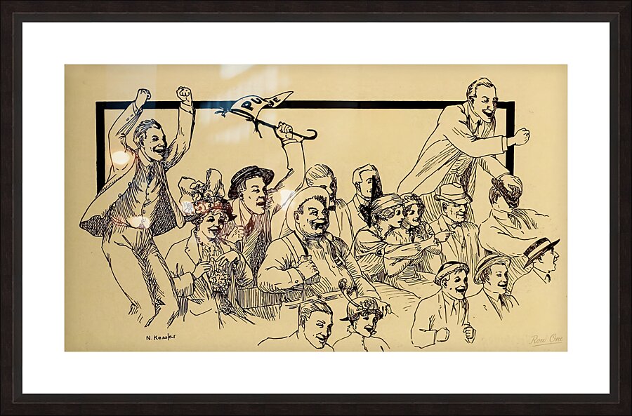 Purdue Crowd Cheering by Nellie Kessler Picture Frame print