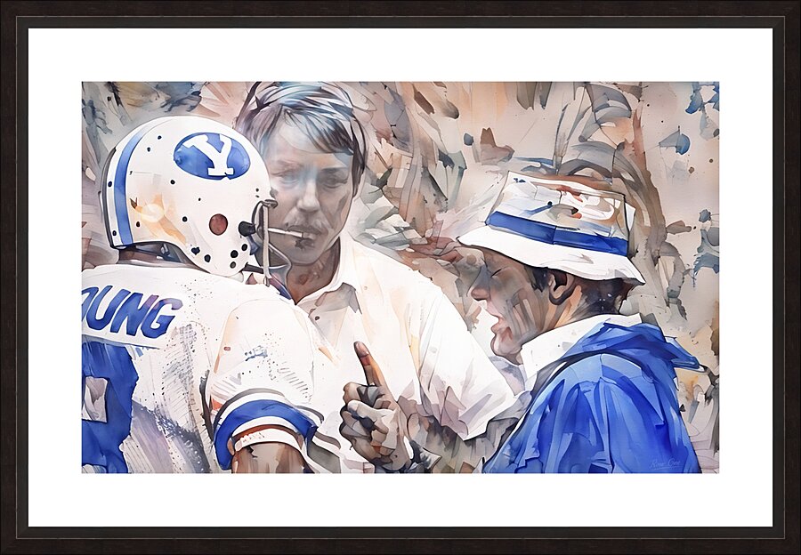 BYU Sideline Picture Frame print