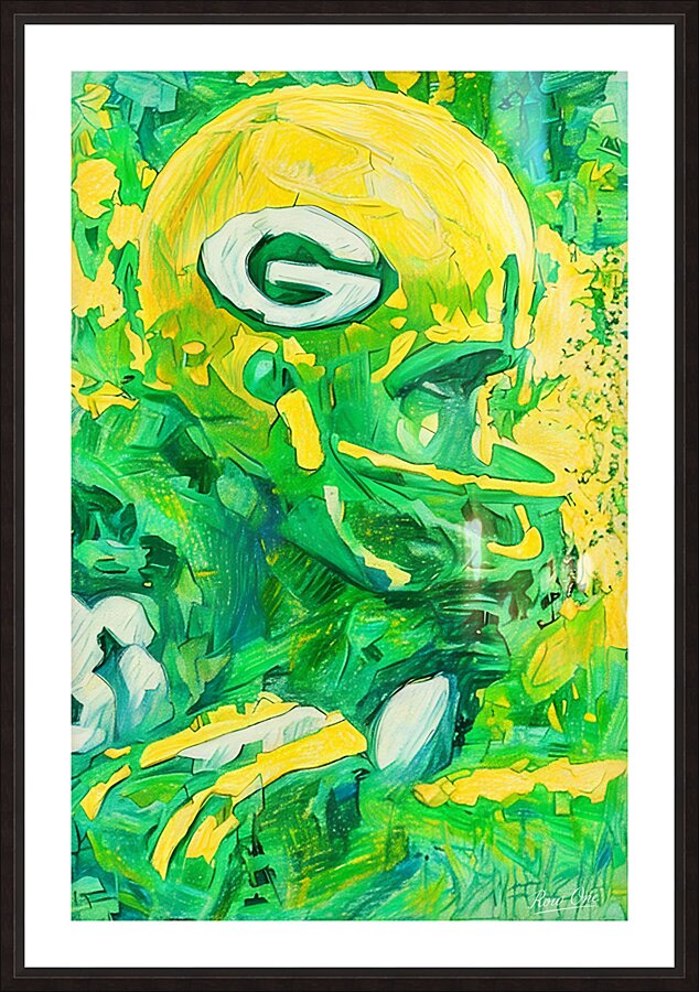 1969 Green Bay Packers Art  Picture Frame print