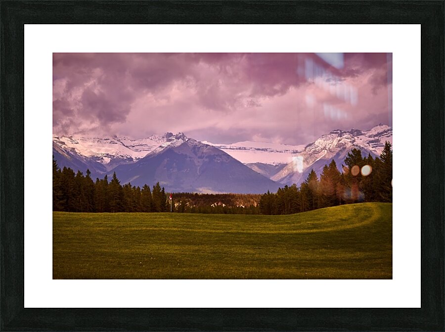 Banff Golf Sunset Picture Frame print