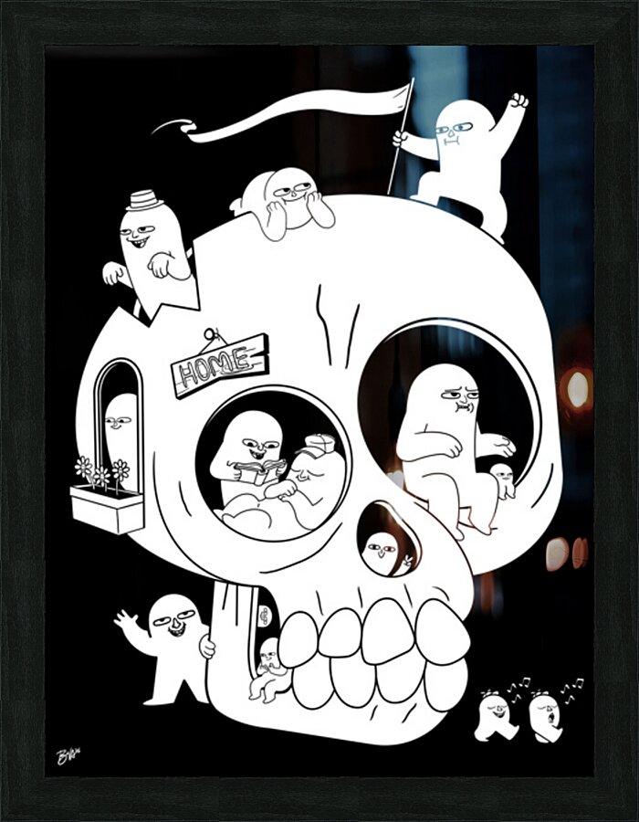 Homeward Boned Picture Frame print