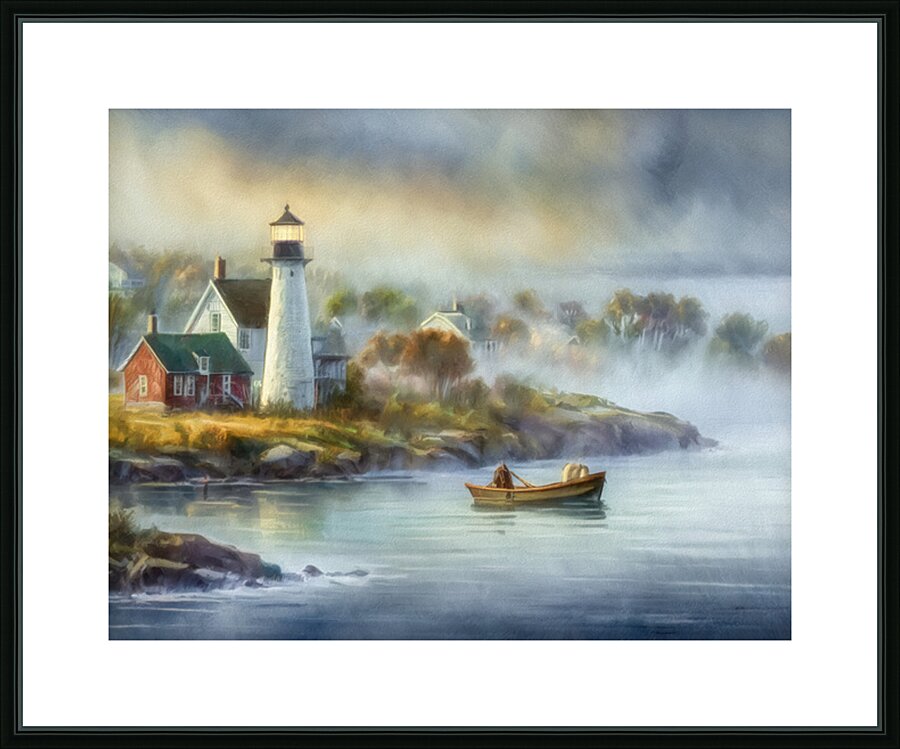 Lighthouse Keepers Home Picture Frame print