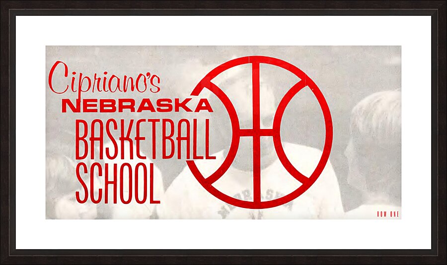 1975 Ciprianos Nebraska Basketball School Picture Frame print