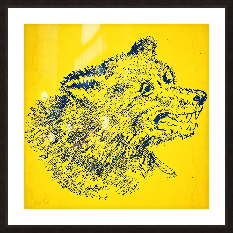Vintage California Golden Bear Art by Eric Johnson Picture Frame print
