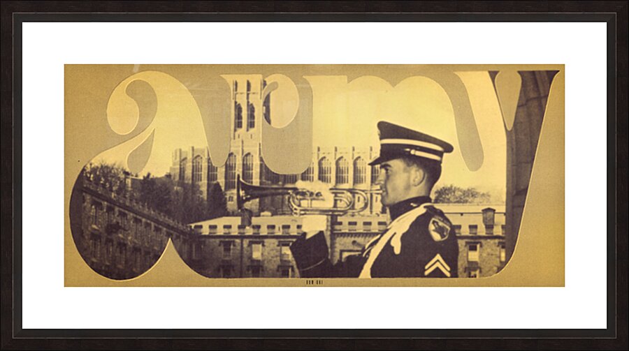 1969 Army Art Picture Frame print