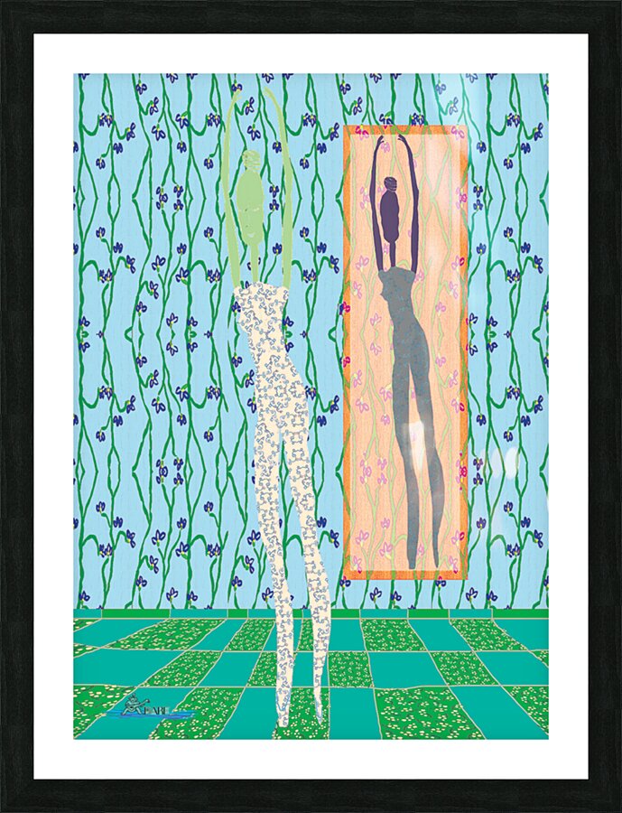 The Blue Ballerina  - NA Picture Frame Printing