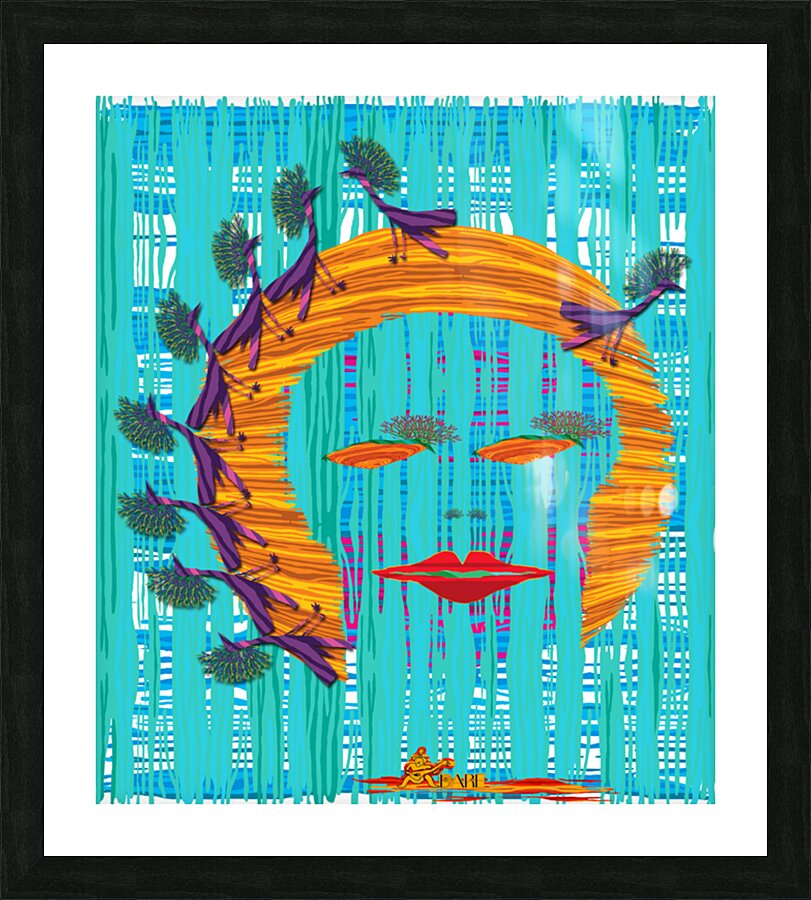 Moon Aliza - Orange Rise- NA Picture Frame Printing