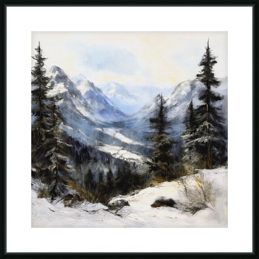 Winter in British Columbia Picture Frame print