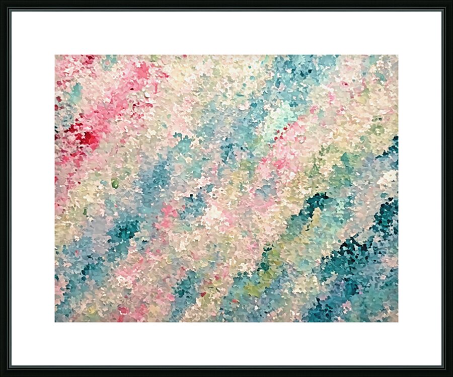 Painted with Fingertips Picture Frame print