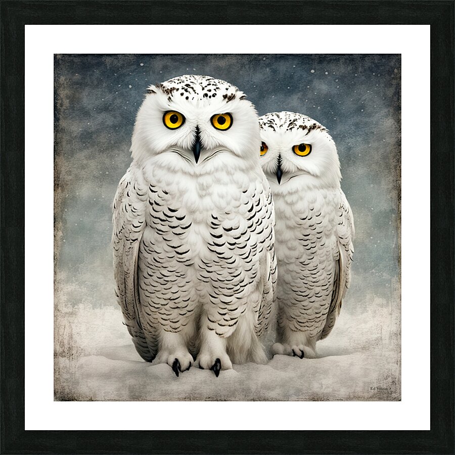 SNOWY 4 Picture Frame print