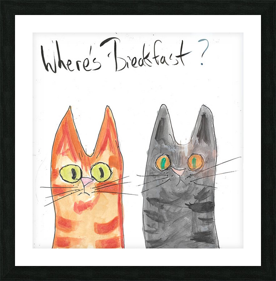 Where’s Breakfast Picture Frame print