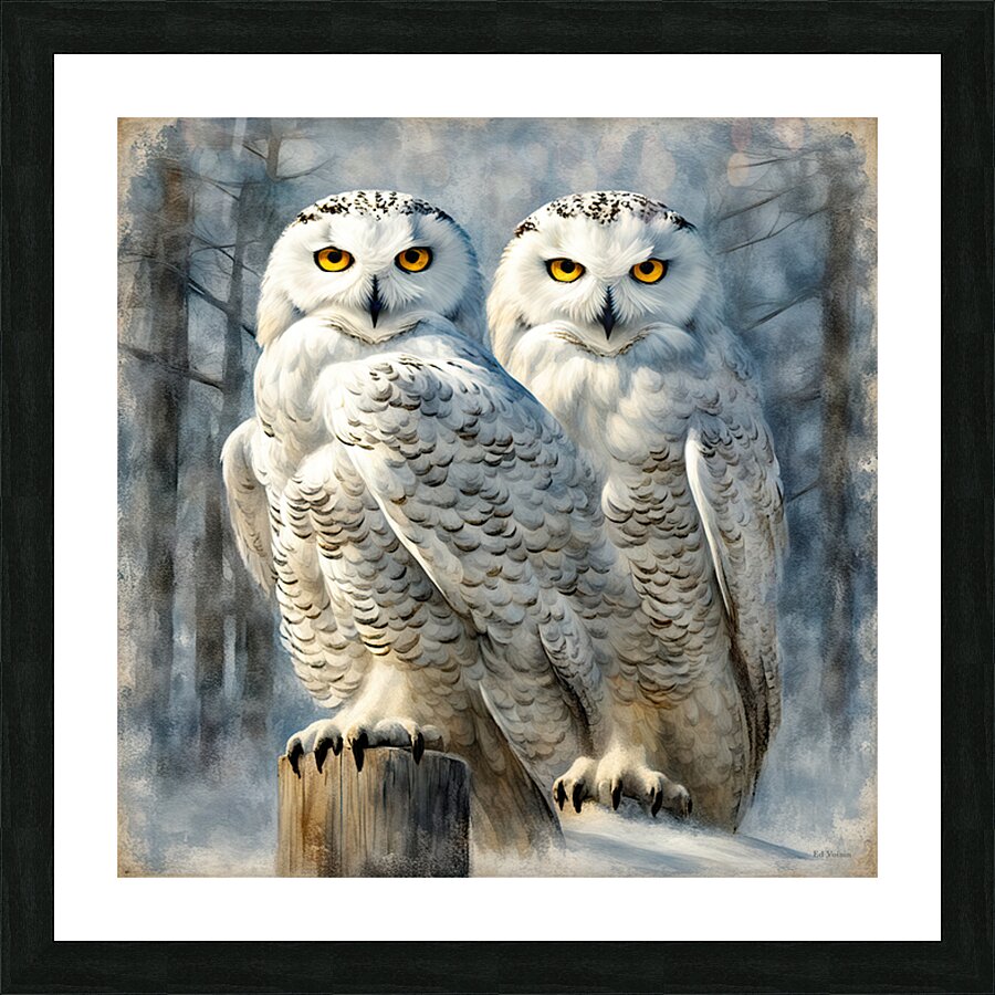 SNOWY 7 Picture Frame print