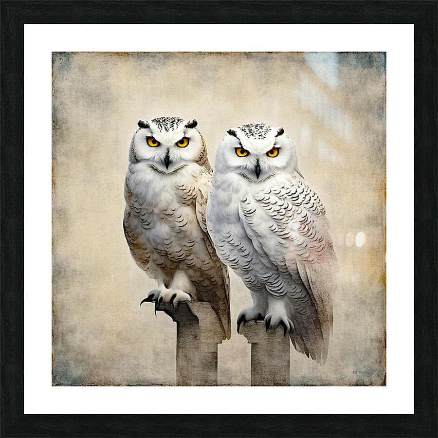 SNOWY 8 Picture Frame print