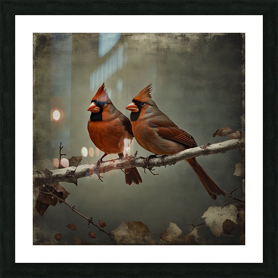 CARDINALS  4 Picture Frame print