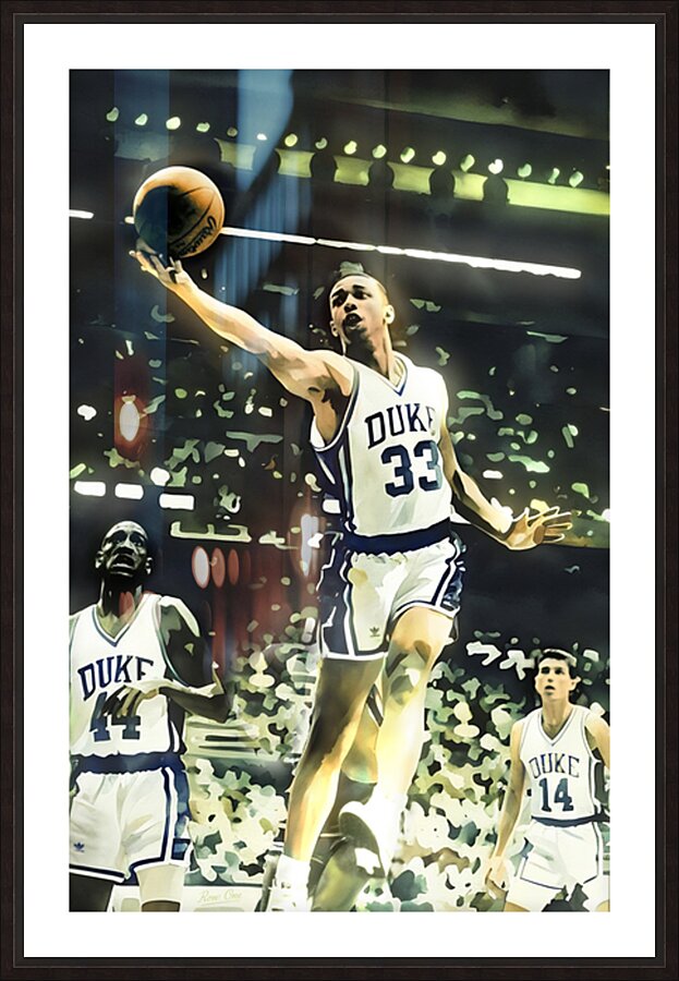 1988 Duke Blue Devils Basketball Art Picture Frame print