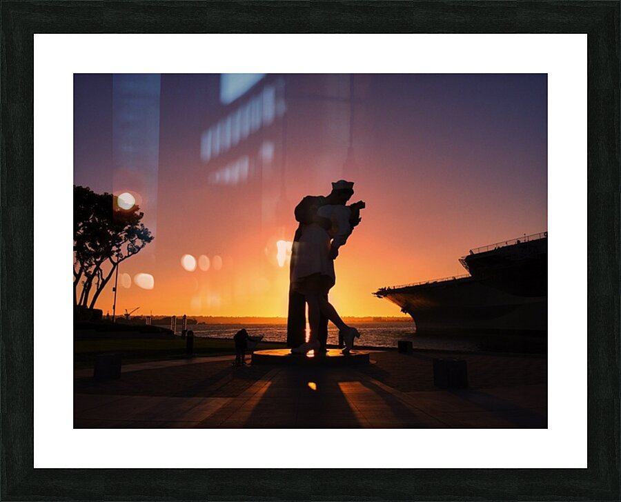 San Diego Midway Sunset Picture Frame print