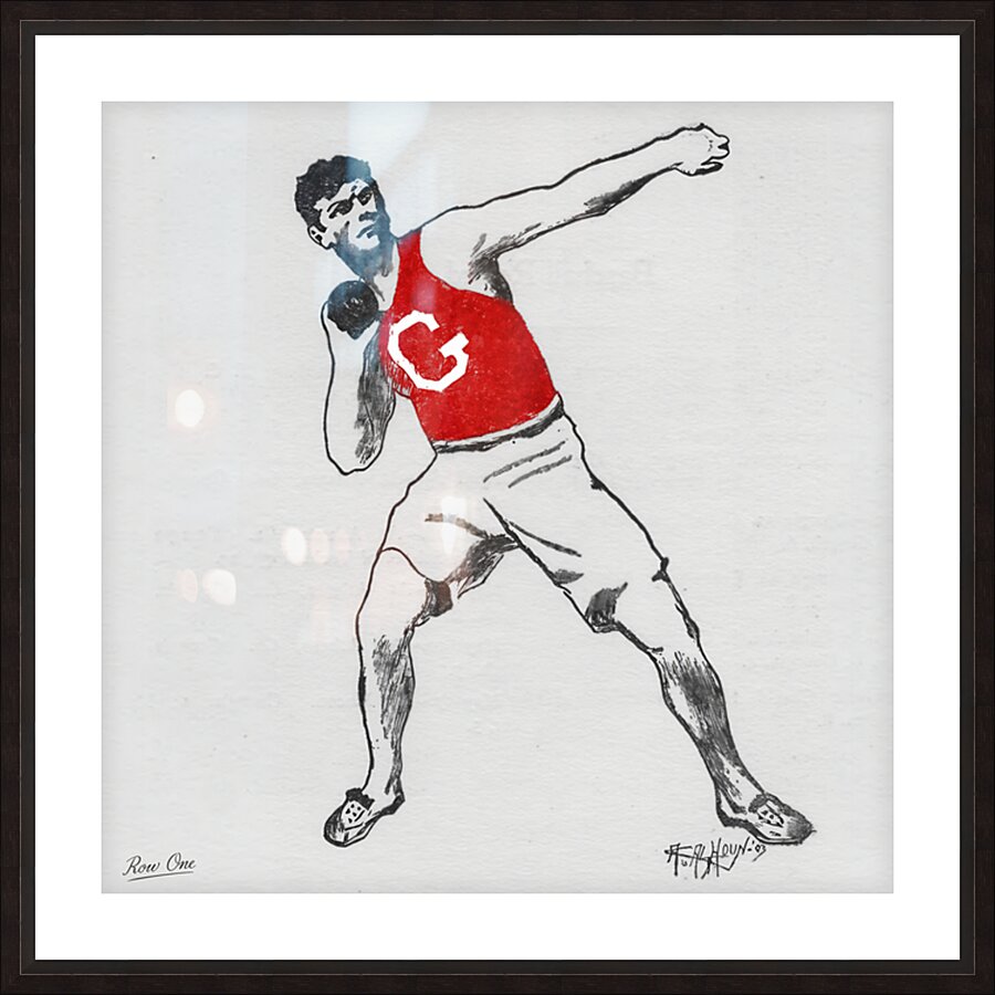 Early 1900s University of Georgia Track Art Picture Frame print