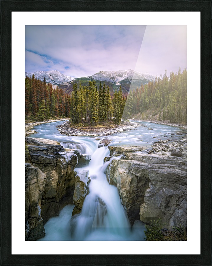 Sunwapta Falls Final (1 of 1) Picture Frame print