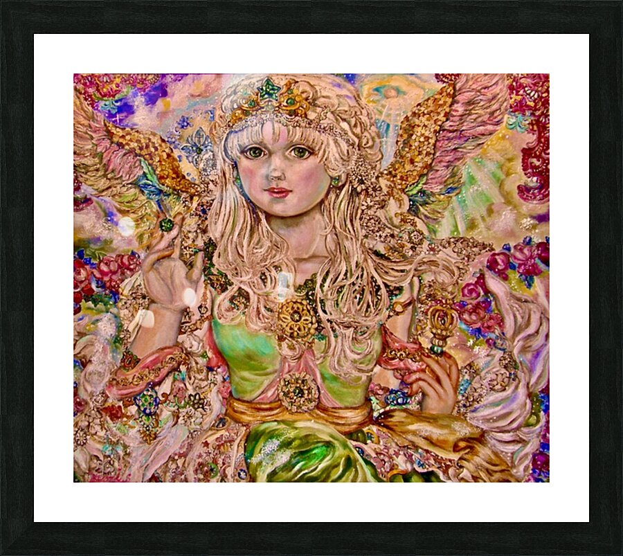 Yumi Sugai. An emerald angel. Picture Frame print